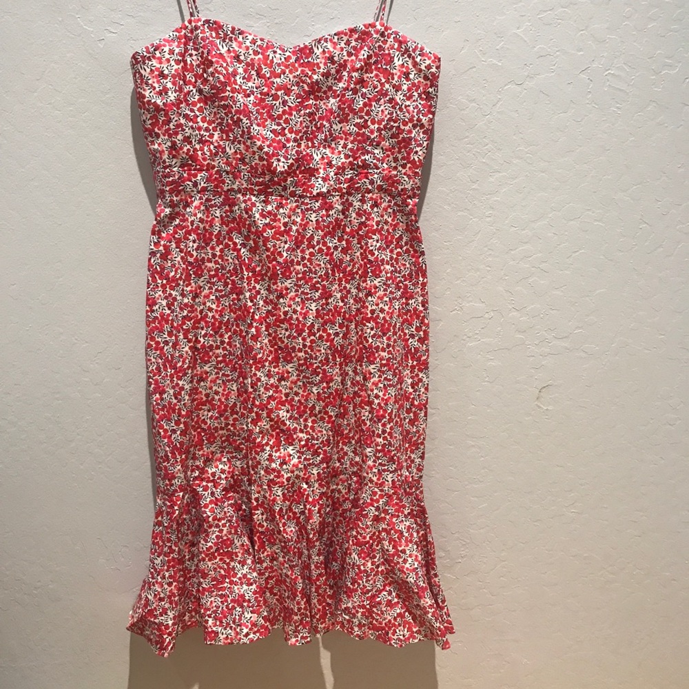 JCrew pink cotton dress